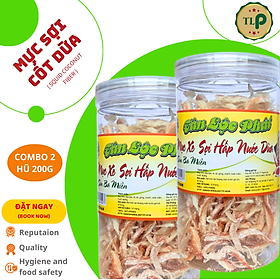 MỰC SỢI HẤP NƯỚC DỪA TÂN LỘC PHÁT COMBO 2 HŨ - MỖI HŨ 200G