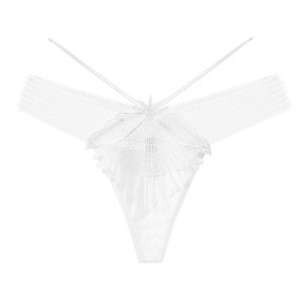 Quần lót nữ lọt khe sexy 2 dây cạp ren tua rua hạt