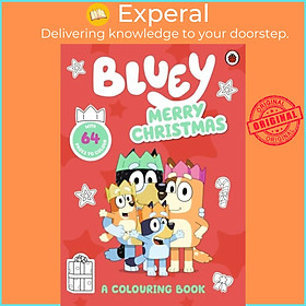 Sách - Bluey: Merry Christmas: A Colouring Book by Bluey (UK edition, paperback)