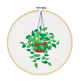 Cross Stitch Kit Hand Embroidery Starter Kit with Pattern Needlework 1