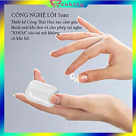 Mua tai nghe nhét tai APRO5S ECOKING{MUA 1 TẶNG 1 QUÀ}kết nối bluetooth 5.0 có micro trò chuyện điều khiển vân tay xuyên âm