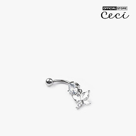CECI - Khuyên rốn nữ phối cánh bướm đính đá dáng thả thời trang CC16-01000009