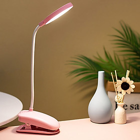 Đèn Bàn LED Kẹp Đầu Giường Đọc Sách Chống Cận Pin Sạc, Điều Chỉnh Được Độ Sáng - Nhiều Màu