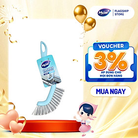 Bàn Chải Khe Hẹp MyJae Đầu Chổi Siêu Mảnh Lông Chải Cứng Vừa Tay Cầm Gọn Nhẹ