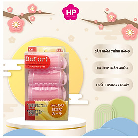 Lô Cuốn Tóc Làm Từ Nhựa Dẻo Cao Cấp Ducurl Kai HC0643 Size M - 33mm (Set 4 Cái) (Combo Cuốn Tóc Và Set 24mL)