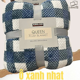 Chăn lông thỏ kirkland queen LIDACO siêu giữ ấm 3kg khổ rộng 2mx2m3
