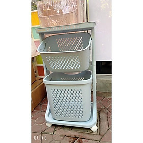 Mua Kệ đựng đồ 3 tầng đa năng có bánh xe  Rổ đựng quần áo