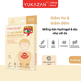 Miếng Dán Giảm Ho Yukazan Cho Trẻ Em - Hộp 6 Miếng