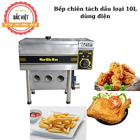 Mua Bếp chiên tách dầu 10L điện 220v chiên thực phẩm sạch không cháy dầu dành cho nhà hàng