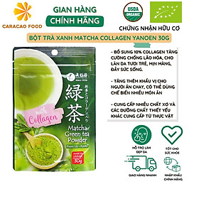 Bột trà xanh Matcha Collagen Yanoen 30g