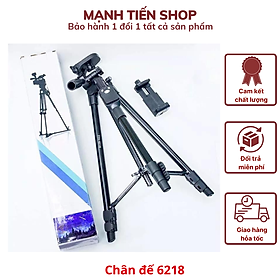 Hình ảnh [Chân chụp ảnh] Chân đế Tripod Bluetooth cho điện thoại và máy ảnh TTX - 6218 (Kèm túi đựng và remote bluetooth) - Hàng nhập khẩu