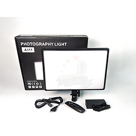 Hình ảnh Đèn studio A111 - Hỗ trợ chụp ảnh chuyên nghiệp - Photography light - Đèn hỗ trợ livestream, chụp ảnh, quay phim 3 chế độ sáng ( 3600K - 6000K) - Công suất 100W - Có remote 