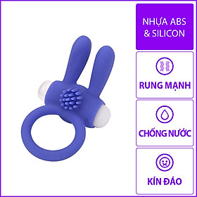 Vòng Đeo Rung Tình Yêu Cao Cấp Tai Thỏ - Rung Tràn Toàn Thân Rung Mạnh Tăng Khoái Cảm - 1 Cái Kèm Pin