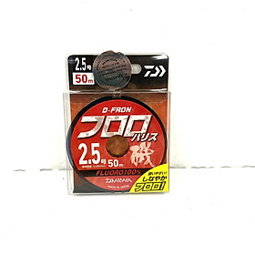 Dây Câu Cá Carbon Daiwa D-Fron Fluoro 100%  Cuộn 40m, 50m Made In Japan