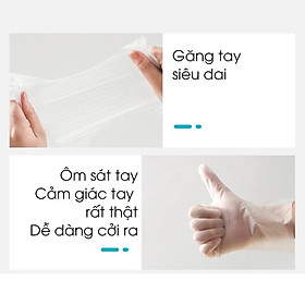Mua Hộp 100 găng tay cao su TPE Victoria Bay  bao tay siêu dai dùng làm bếp  nấu ăn  vệ sinh