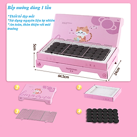 Mua Bếp nướng cắm trại dã ngoại dùng một lần tiện dụng sử dụng gỗ trái cây đá núi lửa kiểu dáng đẹp dễ thương Kute