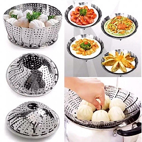 Mua Khay  Xửng  Vỉ Hấp  Để Đồ Chiên Dạng Đĩa Lỗ Tròn V3 Inox Đa Năng 3 Chân Hấp Bánh  Bánh Bao  Đồ Ăn