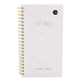 Sổ LX Twin Notebook Love Knot Motto A5 120 Trang (11.8 x 21 cm)