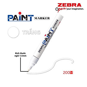 Viết sơn Zebra Paint Marker MOP-200MZ - Nhật Bản 