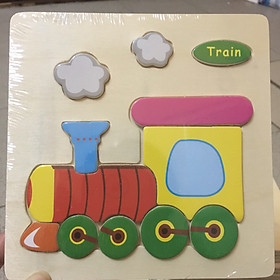 Tranh Ghép Gỗ Nổi Động Vật Chọn Mẫu - Tặng kèm túi zip đựng tranh và bộ Ebooks sách nuôi dạy con