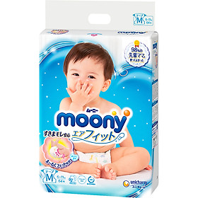 Tã Dán Cao Cấp Moony Nhật Bản M64 (64 Miếng)