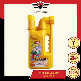 Chất thống tắc nghẽn SIFA cầu W.C - CỐNG bicro phốt siêu tốc trị nghẹt chống hối 1.6kg thể tích thực 900ml cao cấp