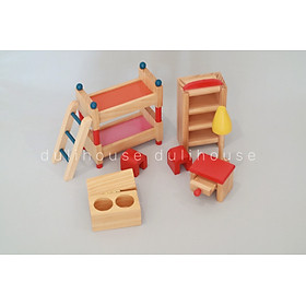 Bộ đồ chơi mô phỏng đồ dùng trong gia đình, giúp bé dễ dàng nhận biết đồ vật - Gỗ tự nhiên an toàn - Sản xuất tại Việt Nam