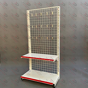 Mua Kệ Móc Lưới Đơn (1 Mặt) Dài 70 x Rộng 35 x Cao 150 x 2 Tầng x 15 Móc Lưới 20cm