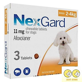 Viên Nhai Trị Ve, Ghẻ, Bọ Chét Nexgard Cho Chó 2 - 4kg