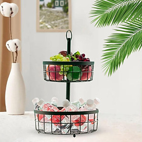 Fruit Basket Bowl, Fruit Serving Tray, Large Capacity Snack Bread Storage Baskets, Durable Iron Wire Basket, Dining Table Vegetable Storage Holder