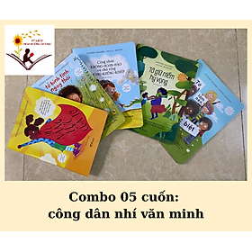 Combo 05 cuốn công dân nhí văn minh: Tớ bình tĩnh ngay thôi; Siêu năng lực của tớ; Công chúa không hoàn hảo và chú không khủng khiếp; Tớ làm nên khác biệt; Tớ giữ niềm hi vọng