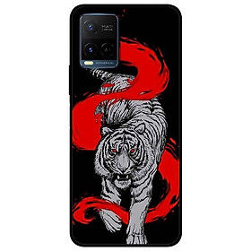 Ốp lưng dành cho Vivo Y21 - Vivo Y21s mẫu Hổ Trắng Đỏ