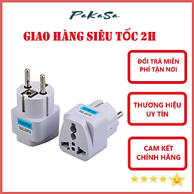 Đầu Chuyển 3 Chấu Thành 2 Chấu Để Sử Dụng Các Loại Ổ Cắm Thông Dụng Ở Việt Nam - Chính Hãng  - Số lượng 1