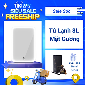 Mua Tủ lạnh mini mặt gương đựng mỹ phẩm dung tích 8 Lít