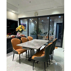 Mua Bộ bàn ăn mặt đá nhập khẩu sang trọng  hiện đại CTL03 Juno Sofa nhiều lựa chọn