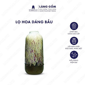 Mua Bình hoa  lọ hoa Gốm sứ Bát Tràng cao cấp Men chảy dáng bầu dùng làm quà tặng  trang trí - Làng Gốm Bát Tràng