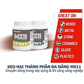 Mua Epoxy Đa Năng MX11 - Keo ab  keo dán sắt  kim loại  keo 2 thành phần  dán đá hoa cương  marble  nhựa  gốm sứ  gạch