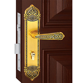 Mua Ổ khoá cửa tay gạt Việt Tiệp 04941 làm từ hợp kim màu vàng dùng cho cửa chính cửa gỗ
