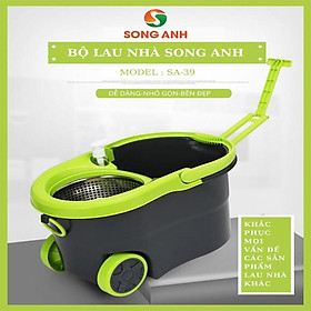Mua Bộ Chổi Lau Nhà Cao Cấp Song Anh  Cây Lau Nhà Có Bánh Xe