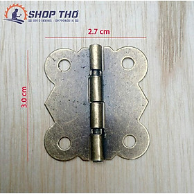 Mua Bản lề giả cổ D018 cỡ 3cm màu đồng độ mở 180 (10 cái)