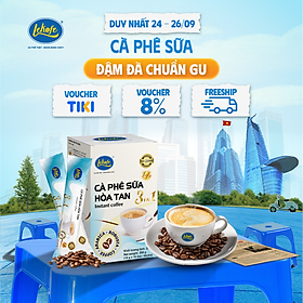 Cà phê sữa hòa tan 3in1 Lekofe 100% cà phê nguyên chất đậm vị cà phê thơm vị sữa Hộp 16 gói 288g