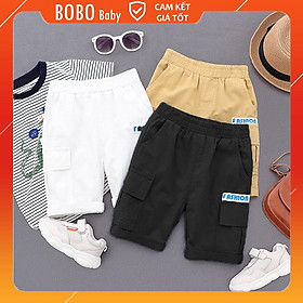 Quần Sooc Size Đại Fashion Quần Short Kaki Xuất Xịn Cho Bé Trai Và Bé Gái BOBO Baby QS01