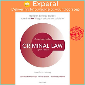 Sách - Criminal Law Concentrate - Law Revision and Study Guide by Jonathan Herring (UK edition, paperback)