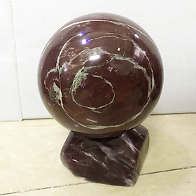 Mua Cầu bi phong thủy đá tự nhiên 9 cm cho người mệnh Thổ và Hỏa