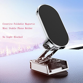 【COD】 Folding Car Mobile Phone Bracket Base Strong Magnetic Suction 360 Degree Rotating Adjustable Height Air Outlet Navigation Holder