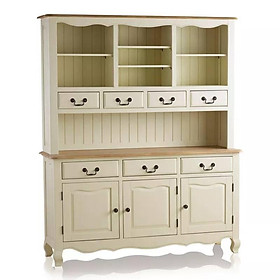 Mua Tủ Chén Cao Bella Gỗ Sồi Loại Lớn Ibie DSCTLBELO - Trắng (160 x 42 cm)