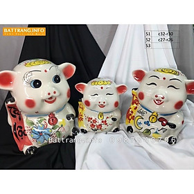 Heo sứ đô đô Tài Lộc - sứ bát Tràng