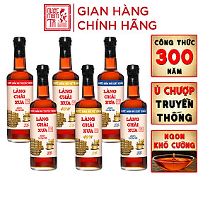 Đặc Sản Phan Thiết - [Thùng 6 Chai] Nước Mắm Nhỉ Làng Chài Xưa Nhãn Xanh Xuất Khẩu, Nhãn Đỏ Đậm Đà, Nhãn Vàng Sánh Đặc 500Ml/Chai Thủy Tinh