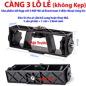 Mua Bộ Cây Tripod + 5 Kẹp điện thoại + 5 Càng xoay 360 độ   Gậy chụp ảnh 3 chân  Cây livestream quay video  dựng phim