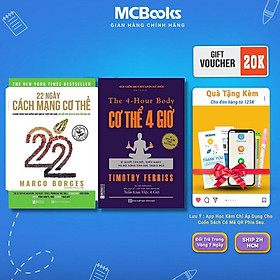 Cơ Thể 4 Giờ + 22 Ngày Cách Mạng Cơ Thể - Combo 2 Cuốn - MCBooks